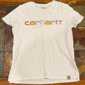 Carhartt Multicolor Logo White Tee